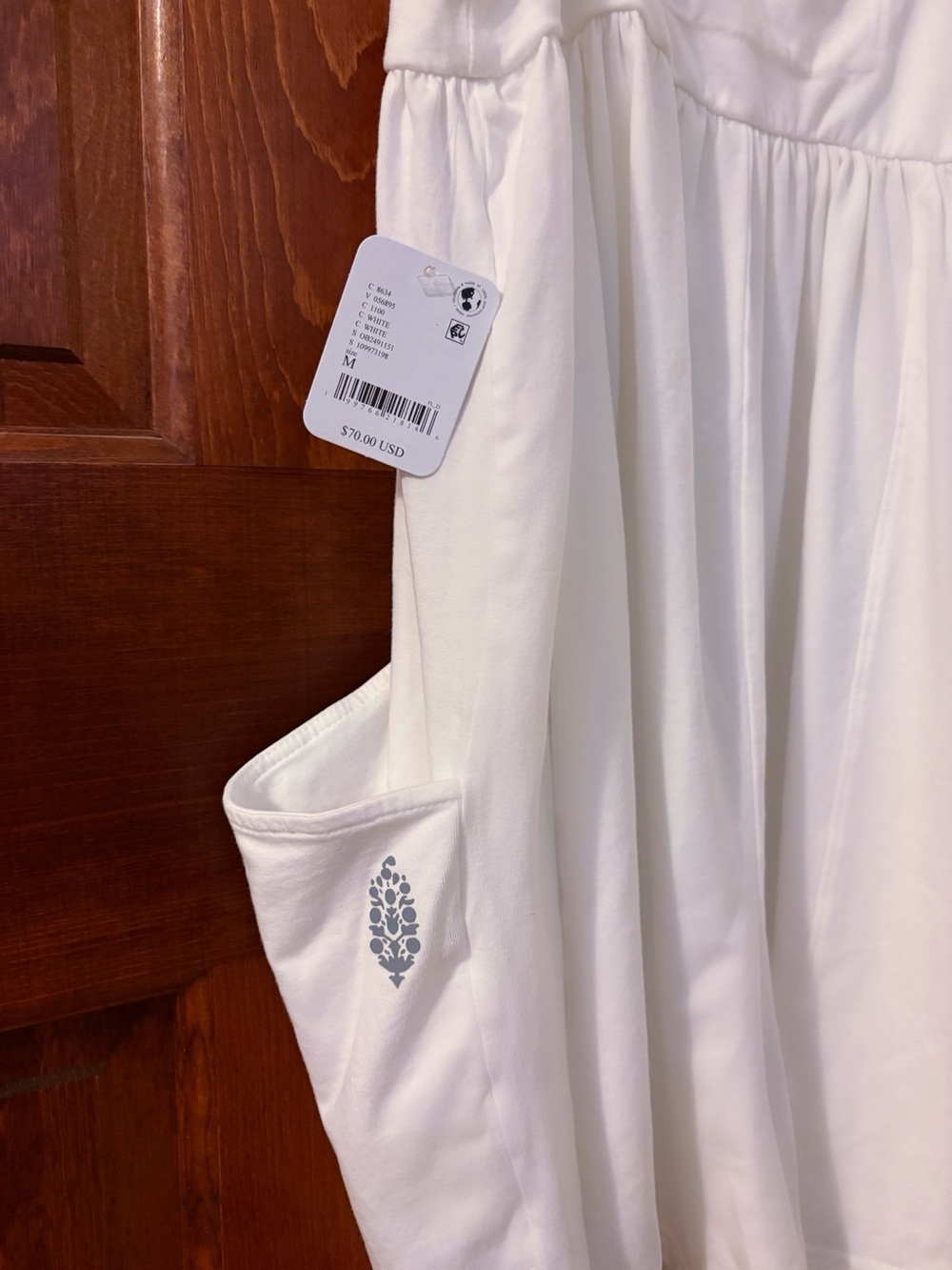 FREE PEOPLE FP Movement Hot Shot Strappy Romper White NWT Size M - Picture 6 of 7